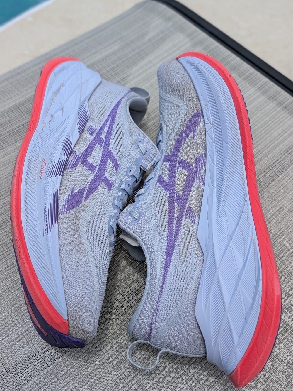 ASICS Superblast 2 Unisex Running Shoes Grey Purple 1013A142 Mens 11 Womens 12.5 - Picture 7 of 12